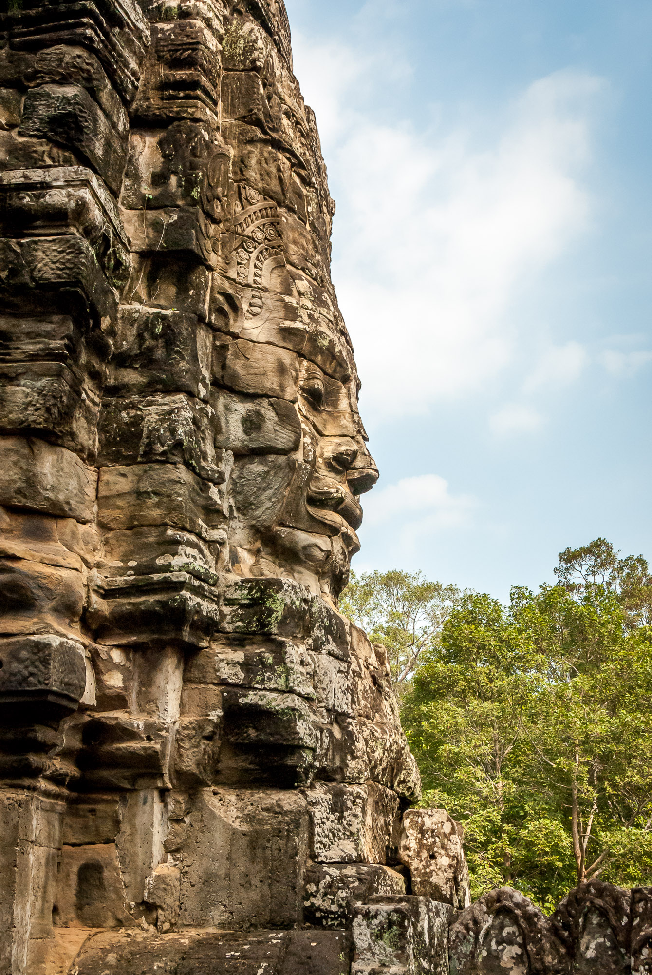 Bayon temple face