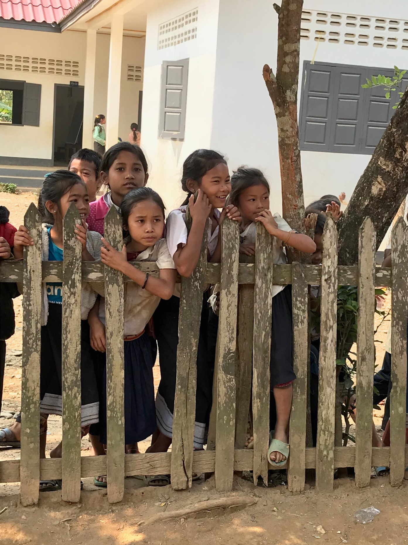 school children khmu village
