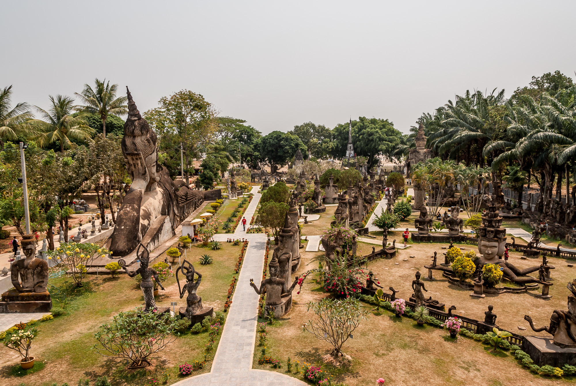 Buddha park aerial