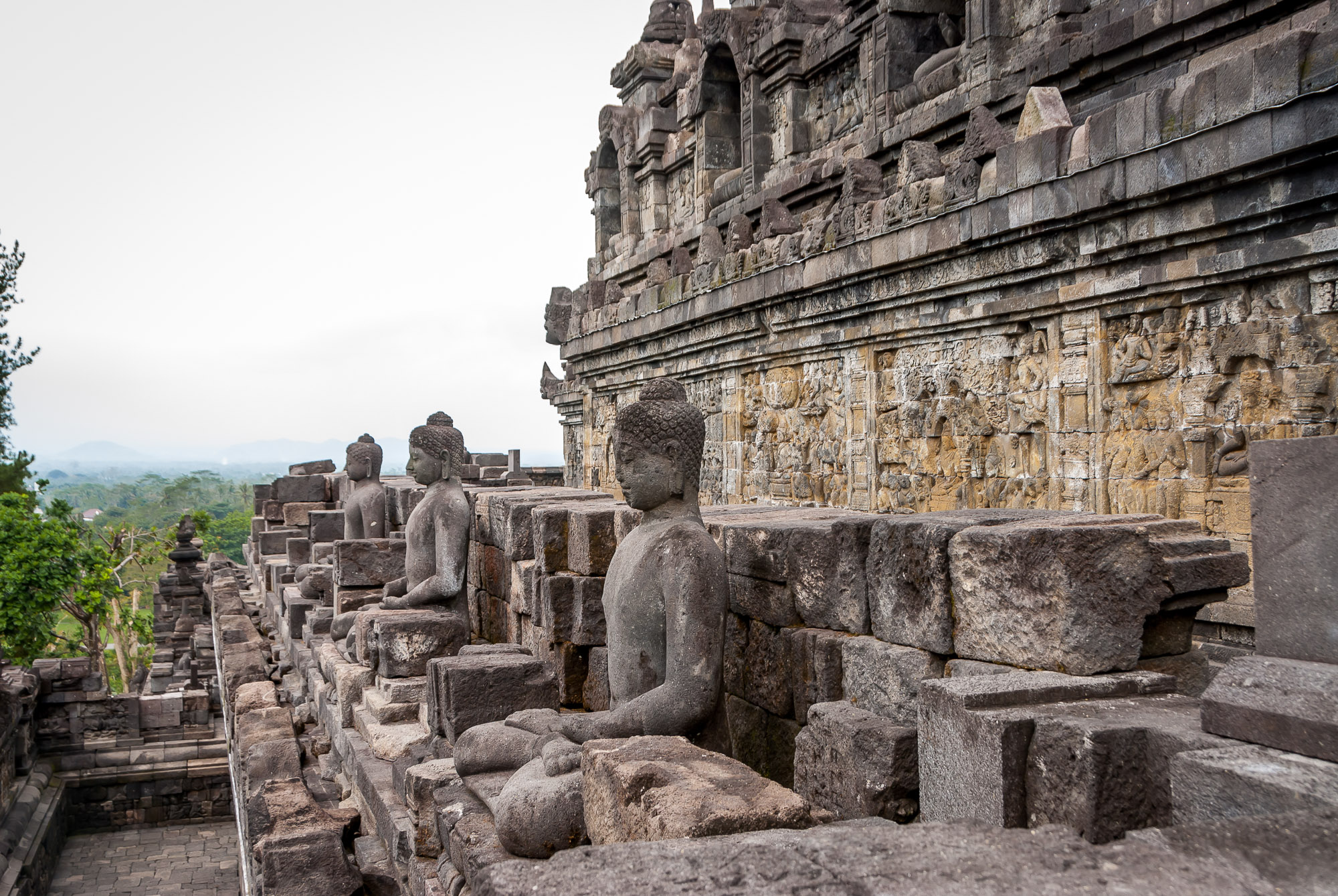 Borobudur buddha statues