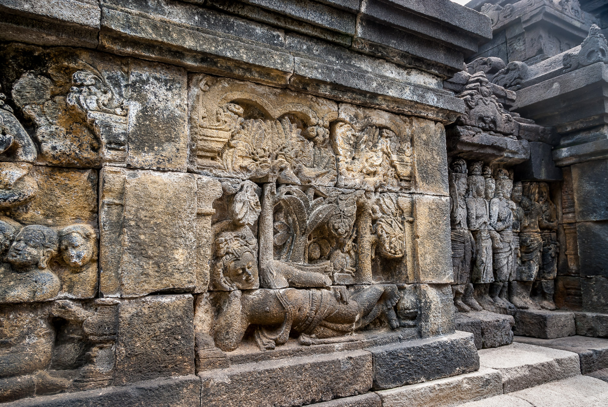 Borobudur relief panel