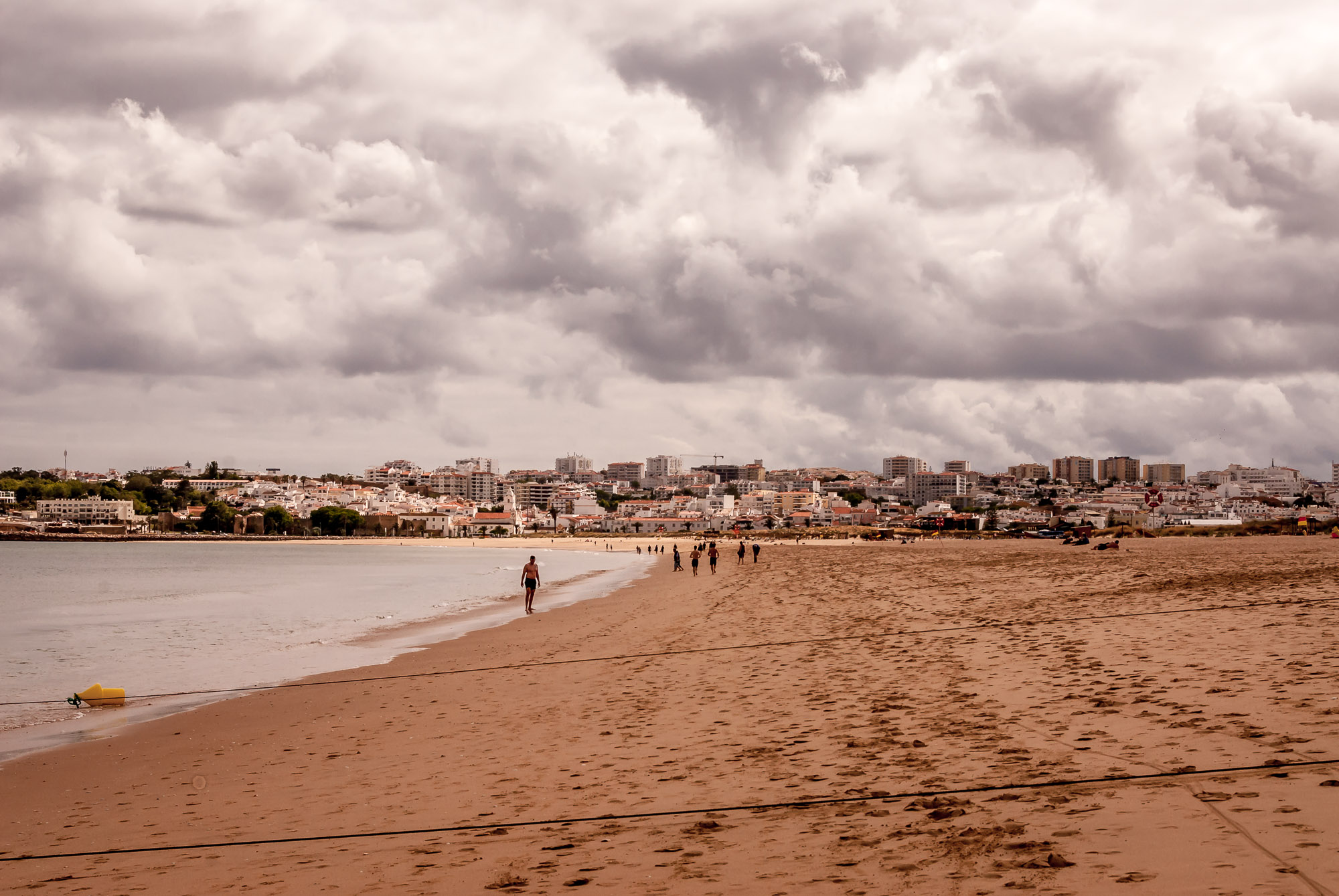 Lagos cloudy beach