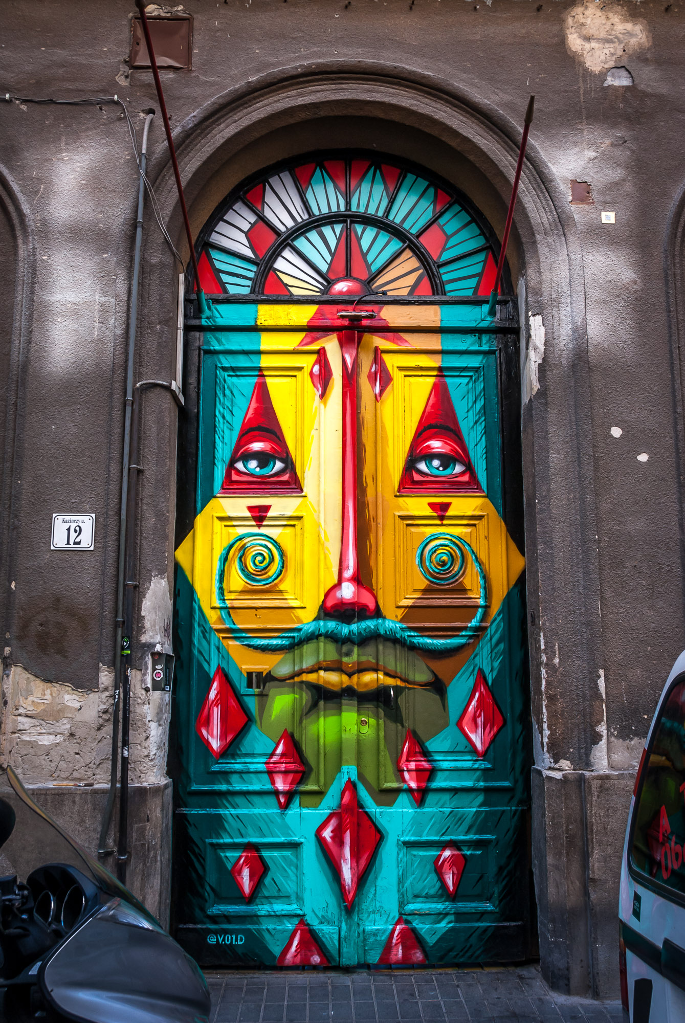 painted door