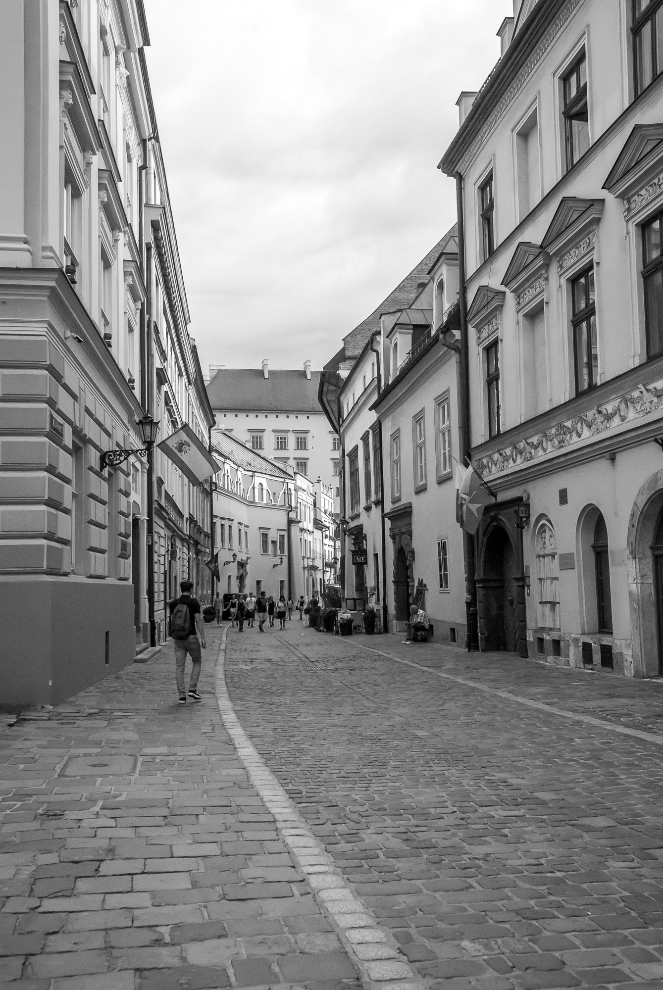 Krakow old town street