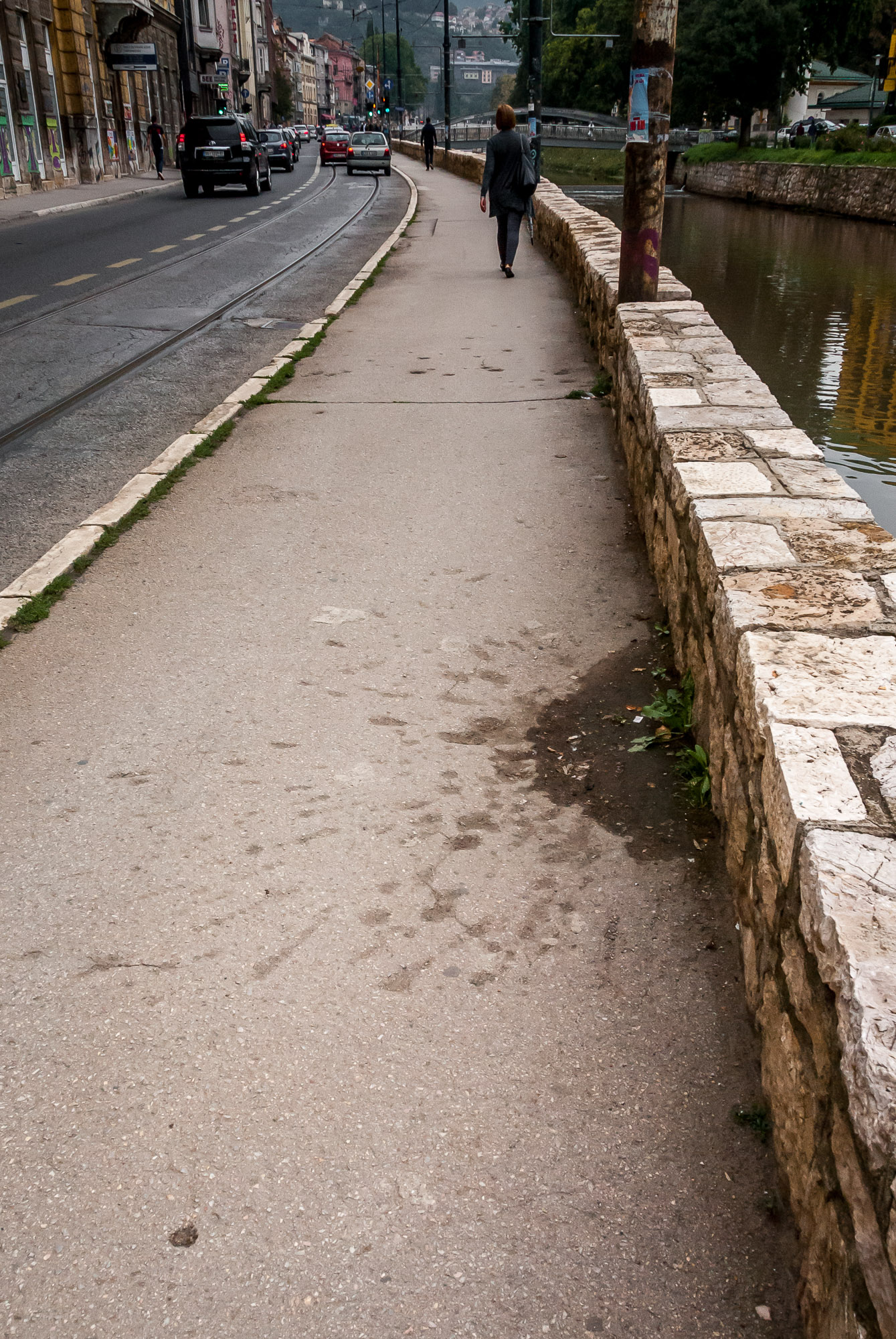 Sarajevo mortar explosion mark