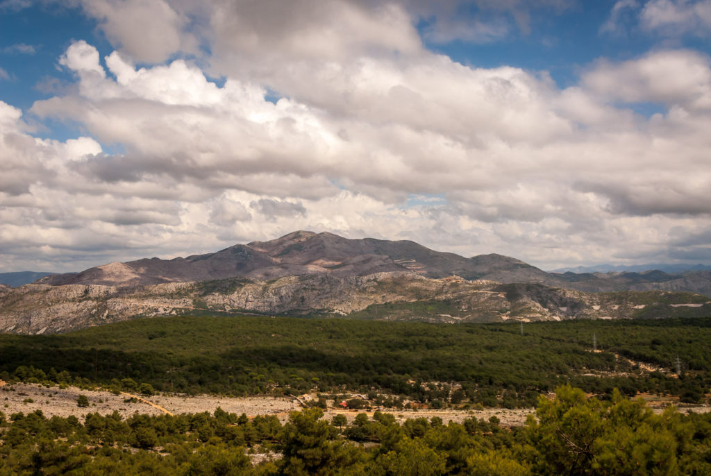 Mountains near Dubrovnik